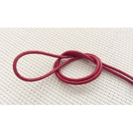 Cordon rouge en cuir pour bijoux