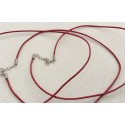Cordon rouge en cuir pour bijoux Cordon rouge en cuir pour bijoux