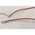Cordon rouge en cuir pour bijoux Cordon rouge en cuir pour bijoux