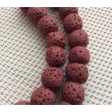 10 Perles volcaniques rouges