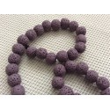 Lot de perles volcaniques violettes Lot de perles volcaniques violettes