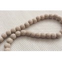 Perles de lave beiges x10 Perles de lave beiges x10