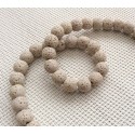 Perles de lave beiges x10 Perles de lave beiges x10