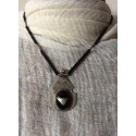 Collier touareg avec agate noire Collier touareg avec agate noire