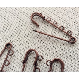 X4 broches épingles couleur bronze 2