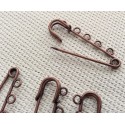 X4 broches épingles couleur bronze