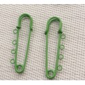 Broche-Epingle à nourrice verte x2 Broche-Epingle à nourrice verte x2