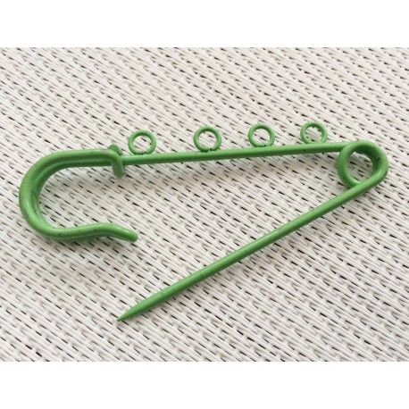 Broche-Epingle à nourrice verte x2 Broche-Epingle à nourrice verte x2