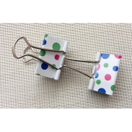 Lot de deux pince à papier à pois 2