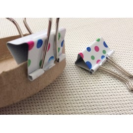 Lot de deux pince à papier à pois